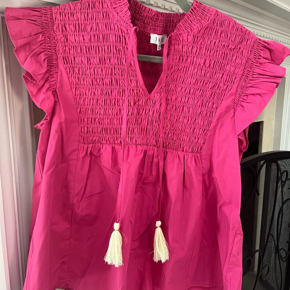 THML magenta pullover top